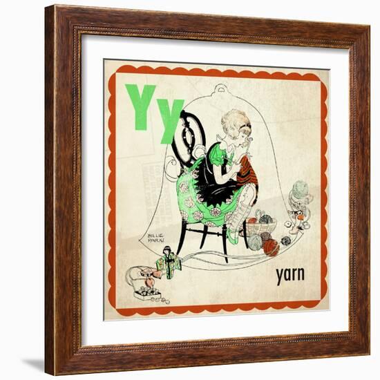 Vintage ABC- Y-null-Framed Giclee Print