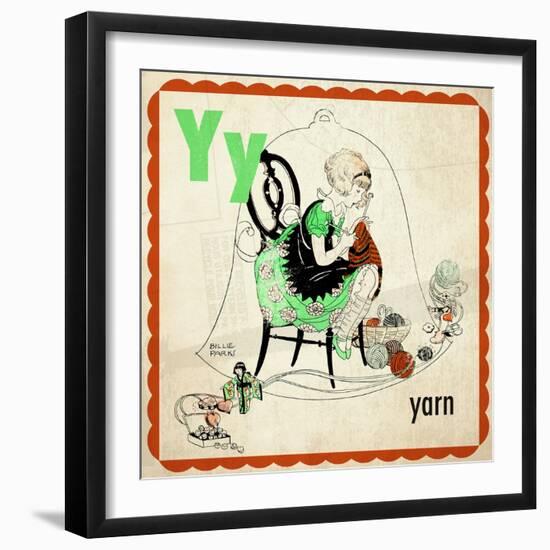 Vintage ABC- Y-null-Framed Giclee Print