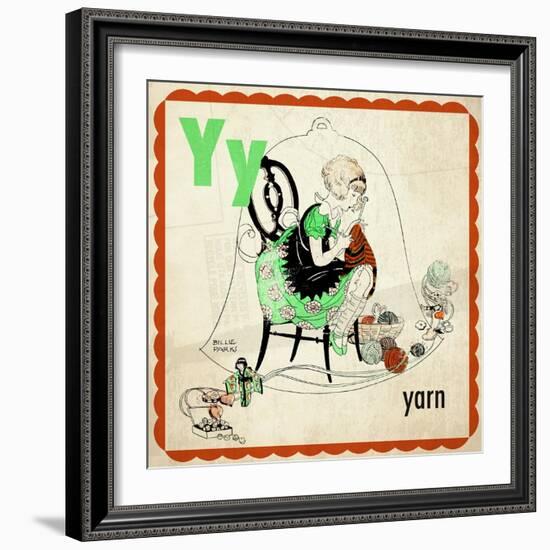 Vintage ABC- Y-null-Framed Giclee Print