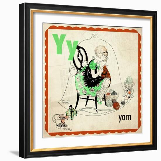 Vintage ABC- Y-null-Framed Giclee Print