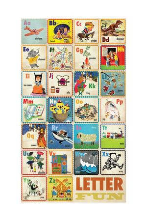 Vintage Alphabet Chart