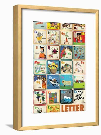 Vintage ABC-null-Framed Premium Giclee Print