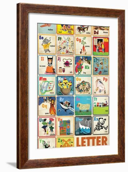 Vintage ABC-null-Framed Giclee Print