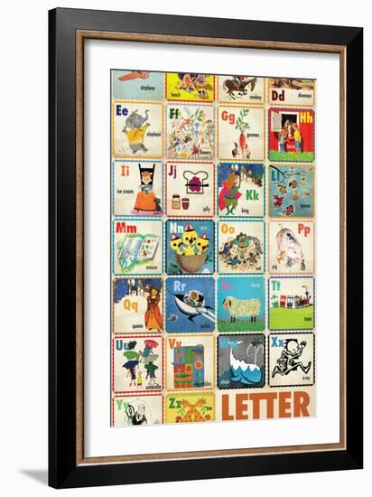 Vintage ABC-null-Framed Giclee Print