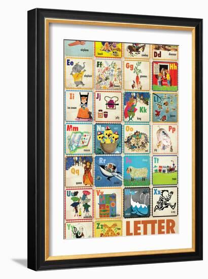 Vintage ABC-null-Framed Giclee Print