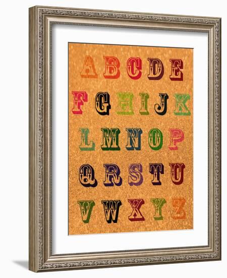 Vintage ABCs-Natasha Wescoat-Framed Giclee Print