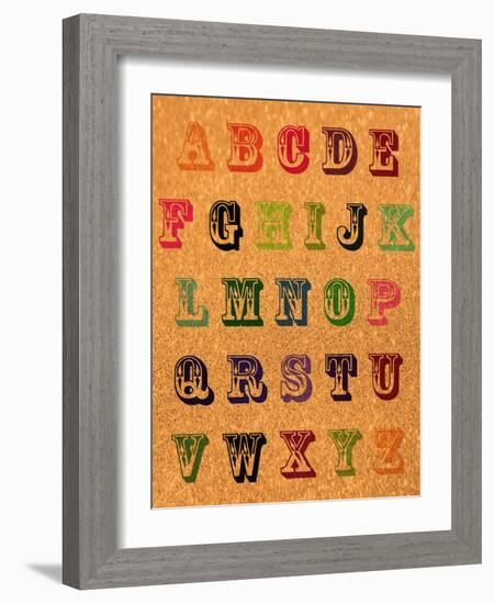 Vintage ABCs-Natasha Wescoat-Framed Giclee Print