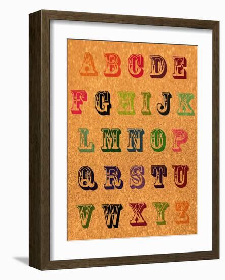 Vintage ABCs-Natasha Wescoat-Framed Giclee Print