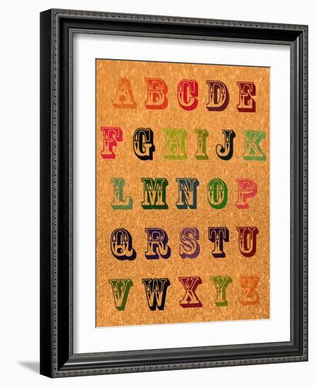 Vintage ABCs-Natasha Wescoat-Framed Giclee Print