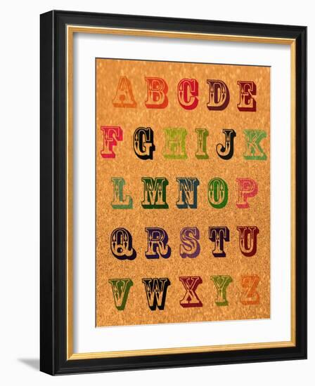 Vintage ABCs-Natasha Wescoat-Framed Giclee Print