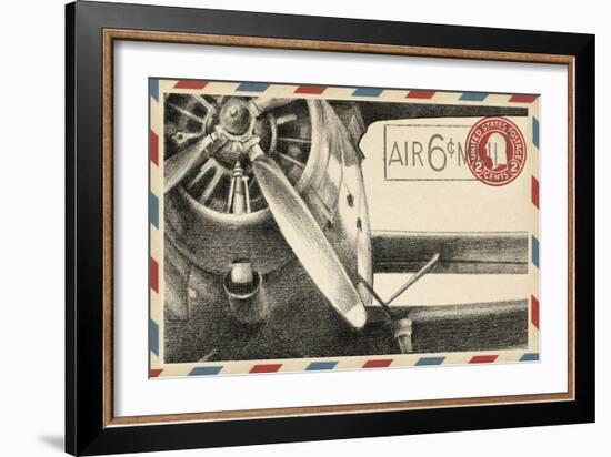 Vintage Airmail II-Ethan Harper-Framed Art Print