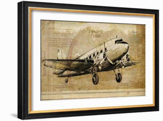 Vintage Airplane II-Sidney Paul & Co.-Framed Art Print