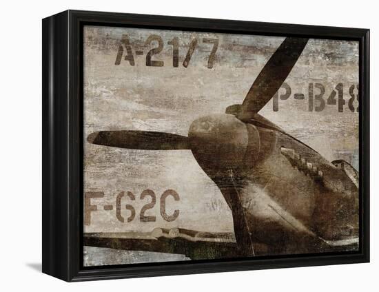 Vintage Airplane-Dylan Matthews-Framed Stretched Canvas