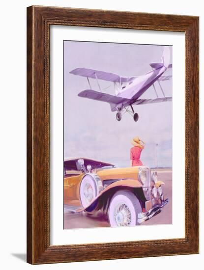 Vintage Airport-Anna Polanski-Framed Art Print