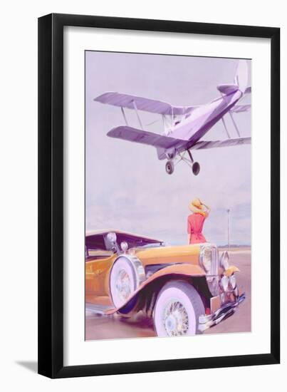 Vintage Airport-Anna Polanski-Framed Art Print