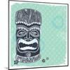 Vintage Aloha Tiki Illustration-transiastock-Mounted Art Print