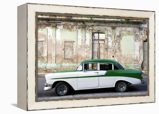 Vintage American Car Parked on a Street in Havana Centro, Havana, Cuba-Lee Frost-Framed Premier Image Canvas