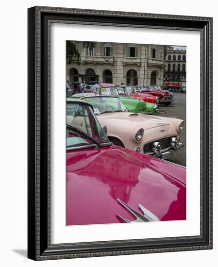 Vintage American Cars, Havana, Cuba, West Indies, Caribbean, Central America-Yadid Levy-Framed Photographic Print