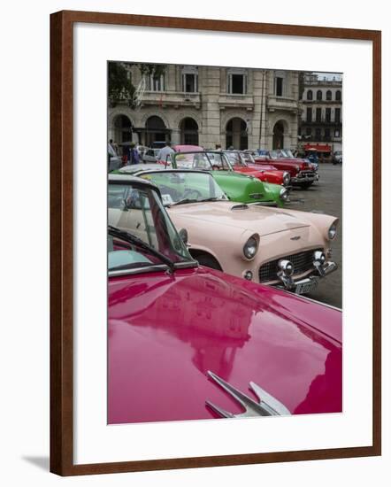 Vintage American Cars, Havana, Cuba, West Indies, Caribbean, Central America-Yadid Levy-Framed Photographic Print