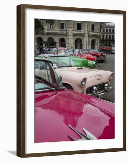 Vintage American Cars, Havana, Cuba, West Indies, Caribbean, Central America-Yadid Levy-Framed Photographic Print