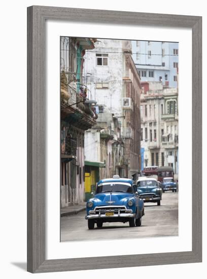 Vintage American Cars Used as Local Taxis-Lee Frost-Framed Photographic Print