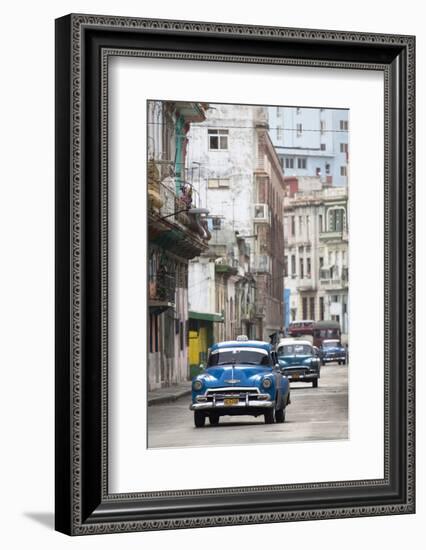 Vintage American Cars Used as Local Taxis-Lee Frost-Framed Photographic Print