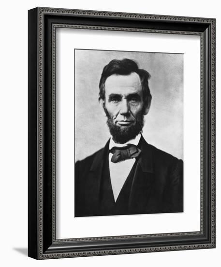 Vintage American Civil War Photo of President Abraham Lincoln-Stocktrek Images-Framed Photographic Print