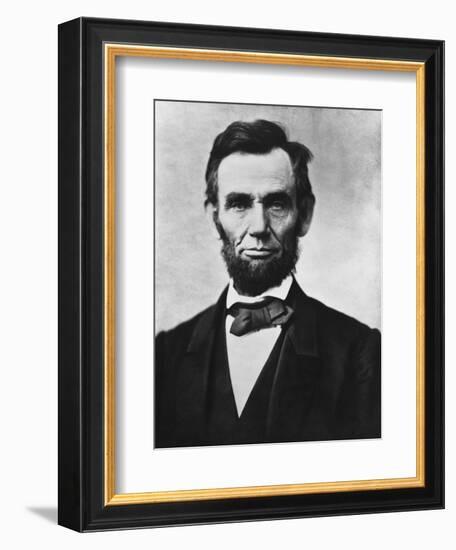 Vintage American Civil War Photo of President Abraham Lincoln-Stocktrek Images-Framed Photographic Print