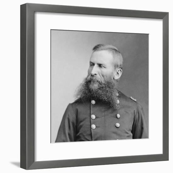 Vintage American Civil War Photo of Union Army General George Crook-Stocktrek Images-Framed Photographic Print