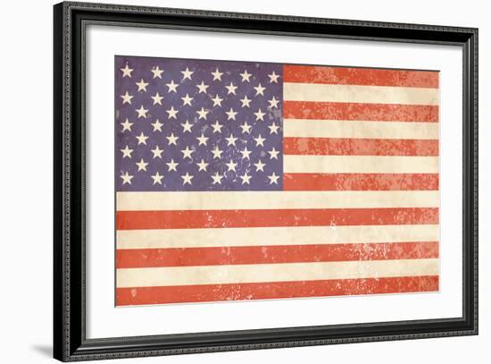 Vintage American Flag-Alisa Foytik-Framed Art Print