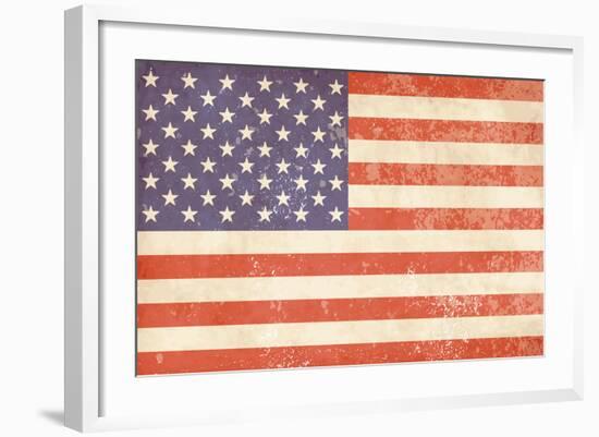 Vintage American Flag-Alisa Foytik-Framed Art Print