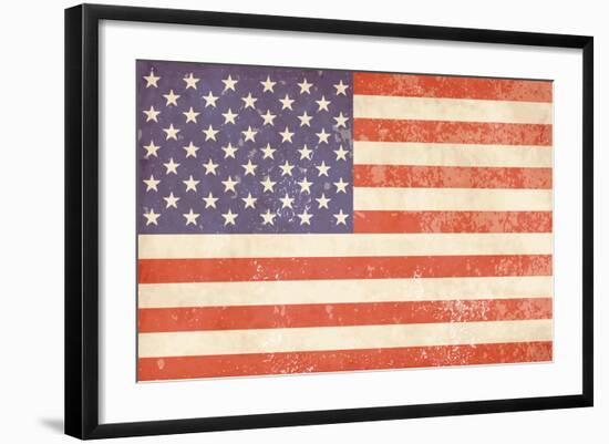 Vintage American Flag-Alisa Foytik-Framed Art Print