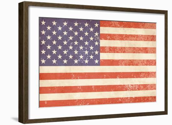 Vintage American Flag-Alisa Foytik-Framed Art Print