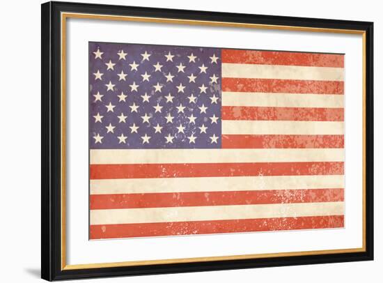 Vintage American Flag-Alisa Foytik-Framed Art Print