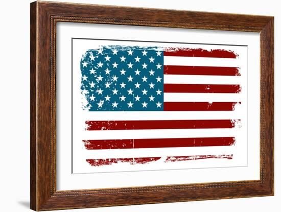 Vintage American Flag-Alisa Foytik-Framed Art Print