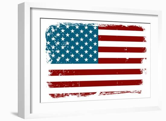 Vintage American Flag-Alisa Foytik-Framed Art Print