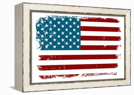 Vintage American Flag-Alisa Foytik-Framed Stretched Canvas