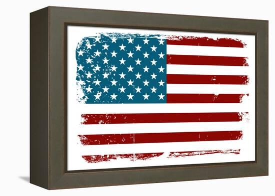 Vintage American Flag-Alisa Foytik-Framed Stretched Canvas