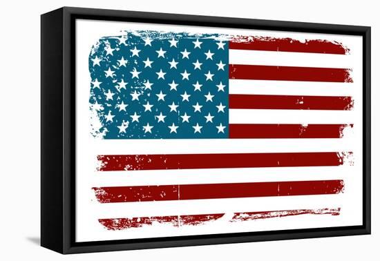 Vintage American Flag-Alisa Foytik-Framed Stretched Canvas