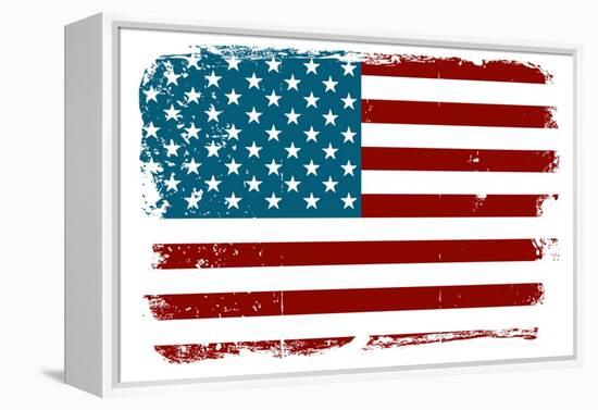 Vintage American Flag-Alisa Foytik-Framed Stretched Canvas