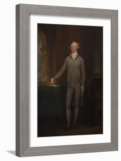 Vintage American History Painting of Alexander Hamilton-Stocktrek Images-Framed Art Print