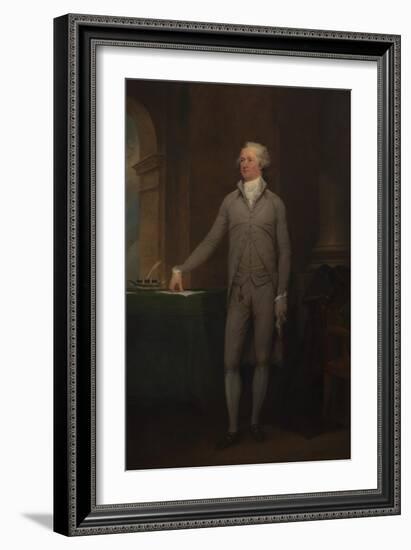 Vintage American History Painting of Alexander Hamilton-Stocktrek Images-Framed Art Print