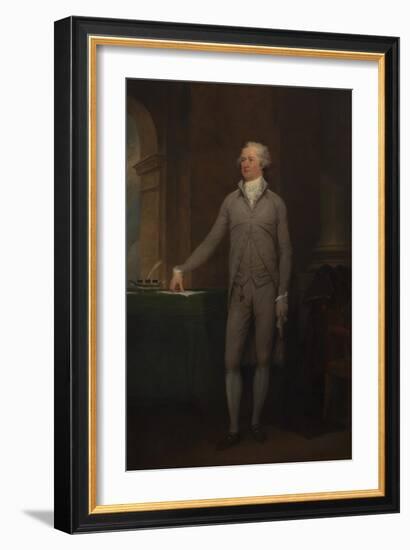 Vintage American History Painting of Alexander Hamilton-Stocktrek Images-Framed Art Print