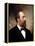 Vintage American History Painting of President James Garfield-null-Framed Stretched Canvas