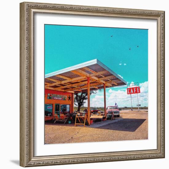 Vintage Americana Garage-Salvatore Elia-Framed Photographic Print