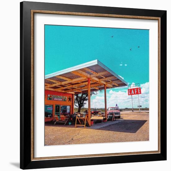 Vintage Americana Garage-Salvatore Elia-Framed Photographic Print