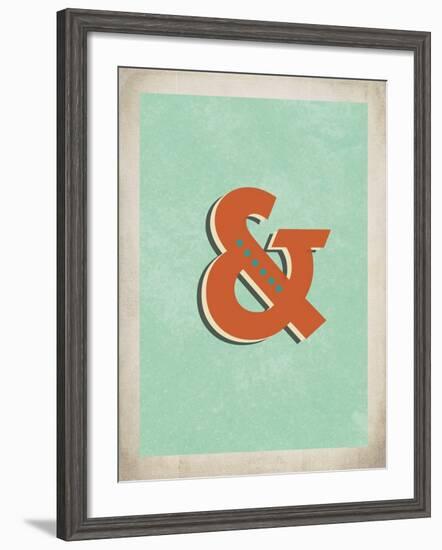 Vintage Ampersand-Kindred Sol Collective-Framed Art Print