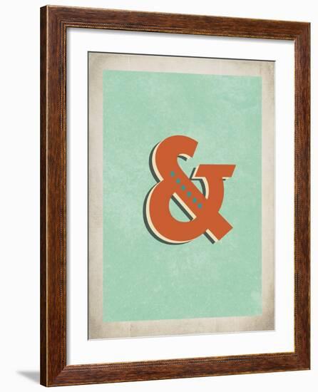 Vintage Ampersand-Kindred Sol Collective-Framed Art Print