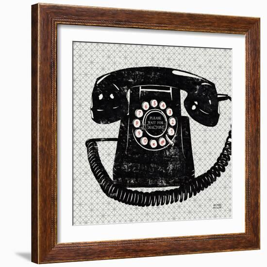 Vintage Analog Phone-Michael Mullan-Framed Premium Giclee Print
