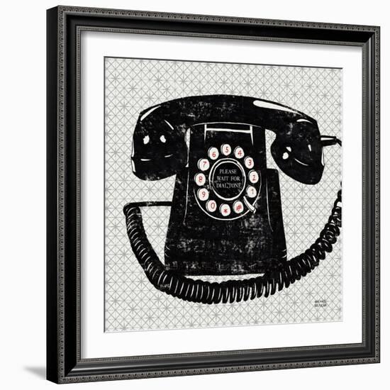 Vintage Analog Phone-Michael Mullan-Framed Premium Giclee Print